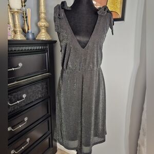 SHEIN Shimmering Black Mini Dress